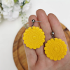 Cercei Boho Floral Galbeni