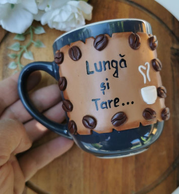 Cana cafea Lungă si Tare