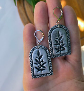 Cercei Silver Leaf 2