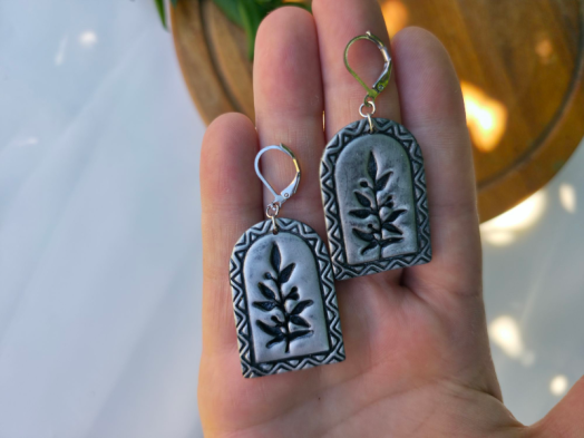 Cercei Silver Leaf 2