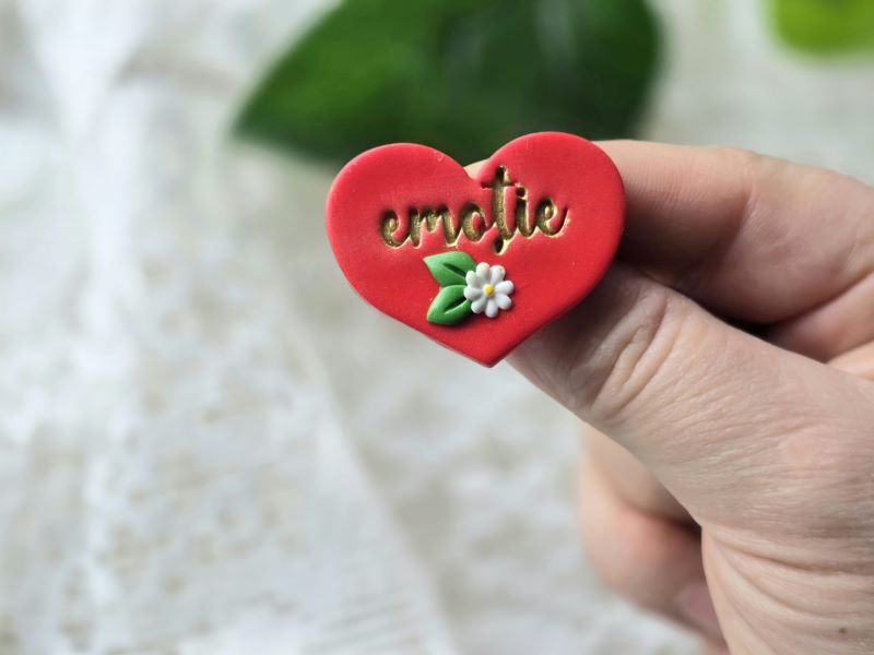 Broșă Mărtior cu mesaj - Emoție