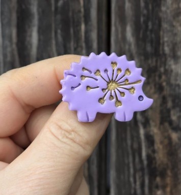 brosa martisor arici lila