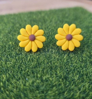 Cercei mici floarea-soarelui pentru lobul urechii